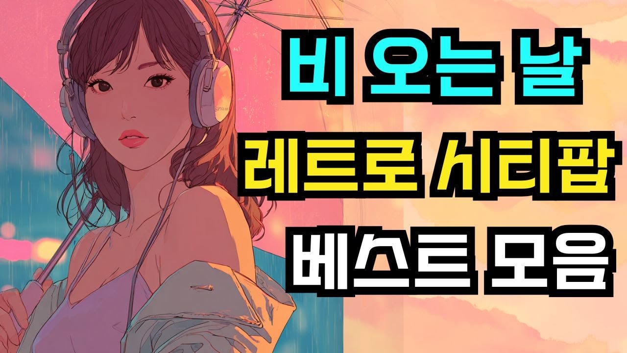 비 오는 날 500만이 재생한 시티팝 | 1시간 연속재생 [빗소리 포함]🎧