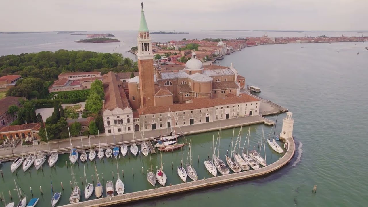 Venice. Венеция. Италия. С дрона. Музыка для релакса. Italy from drone.