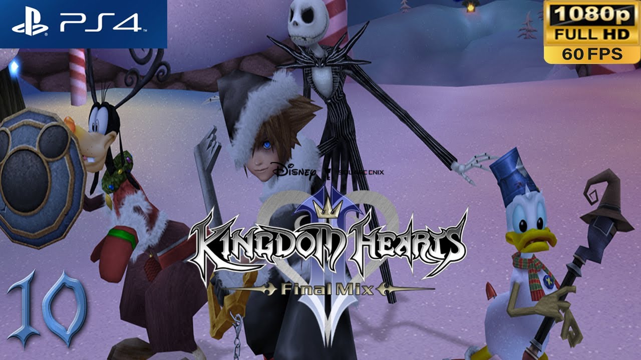 [PS4 1080p 60 кадров в секунду] Прохождение Kingdom Hearts 2 10: Город Хэллоуина - KH HD 1.5 + 2....