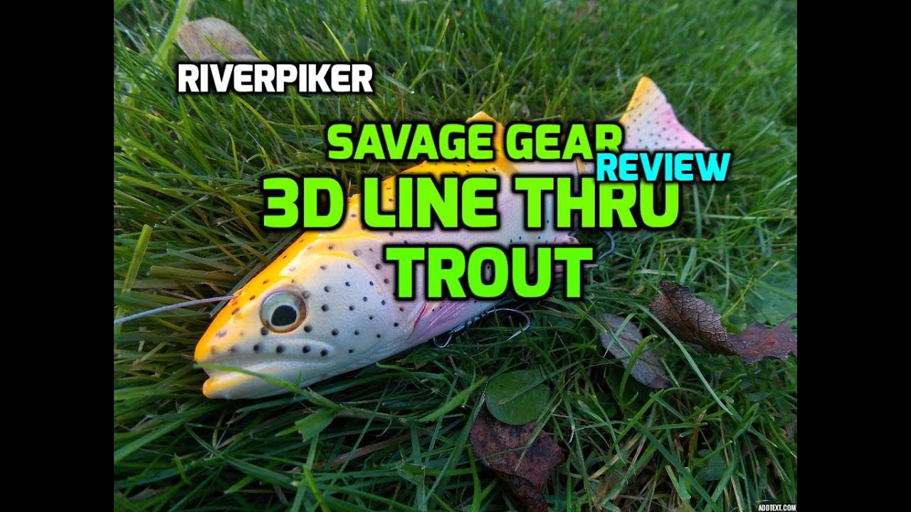 Savage Gear 3D line thru trout first look - (video 61)