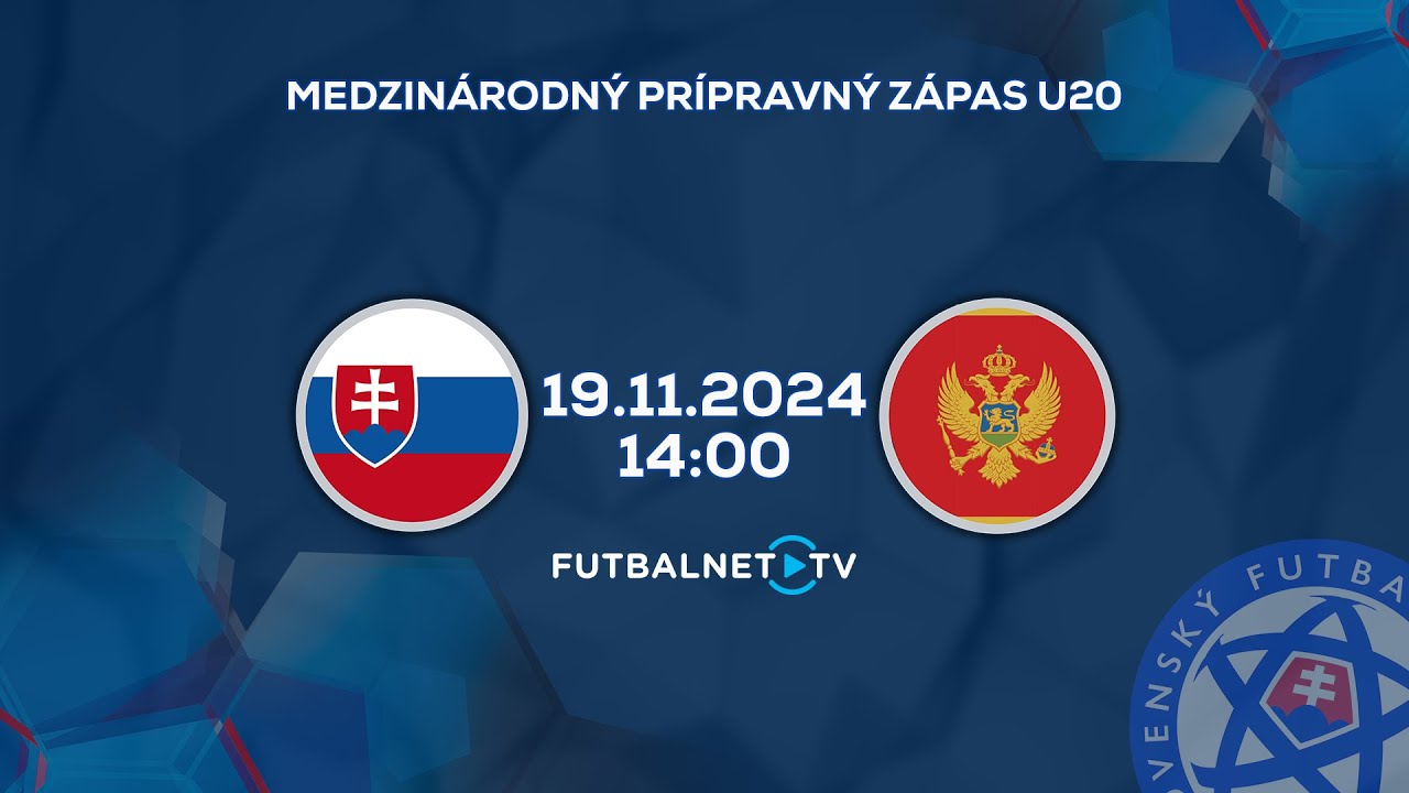 Medzištátny prípravný zápas U20: Slovensko - Čierna Hora
