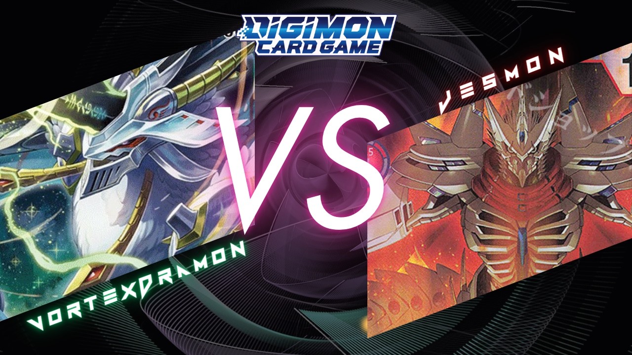 Vortexdramon VS Jesmon Digimon Card Game Weekly Battle #1