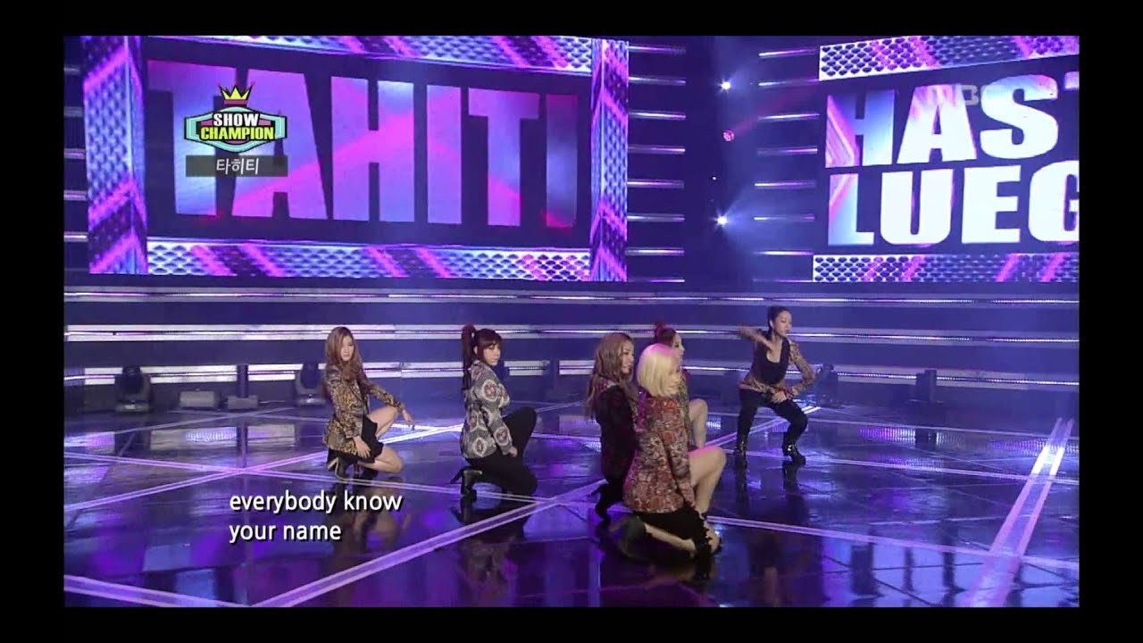 TAHITI - Hasta Luego, 타히티 - 아스타 루에고, Show Champion 20121127