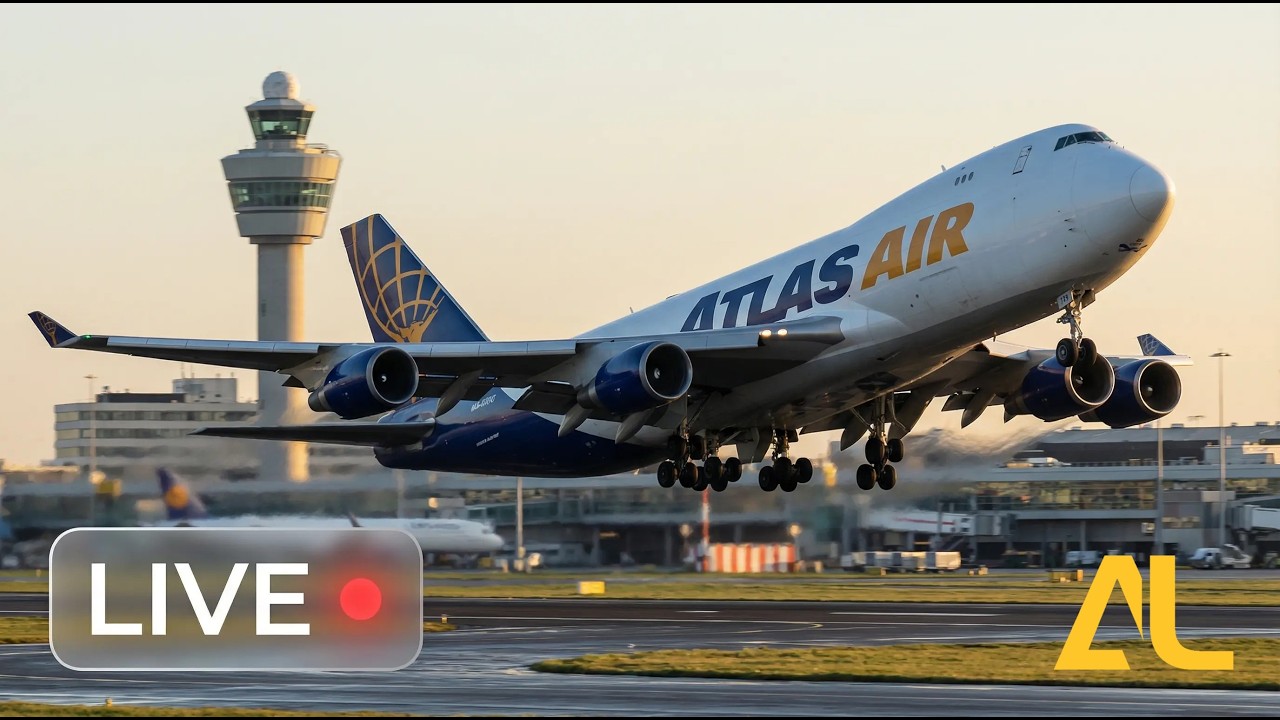 🔴 LIVE: Schiphol Airport Amsterdam (AMS) | Polderbaan March 22, 2026