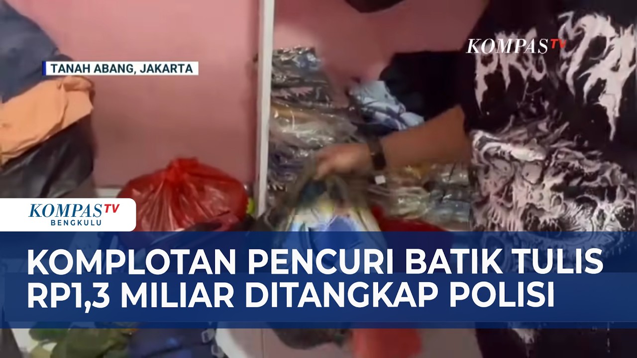 Komplotan Pencuri Batik Tulis Rp1,3 Miliar Ditangkap Polisi