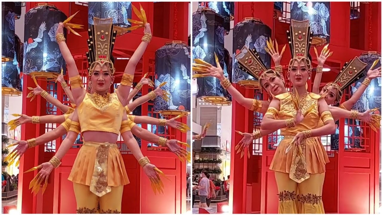 Tari Seribu Tangan Qian Shou Guan Yin di mall of indonesia, jakarta 21 jan 2023