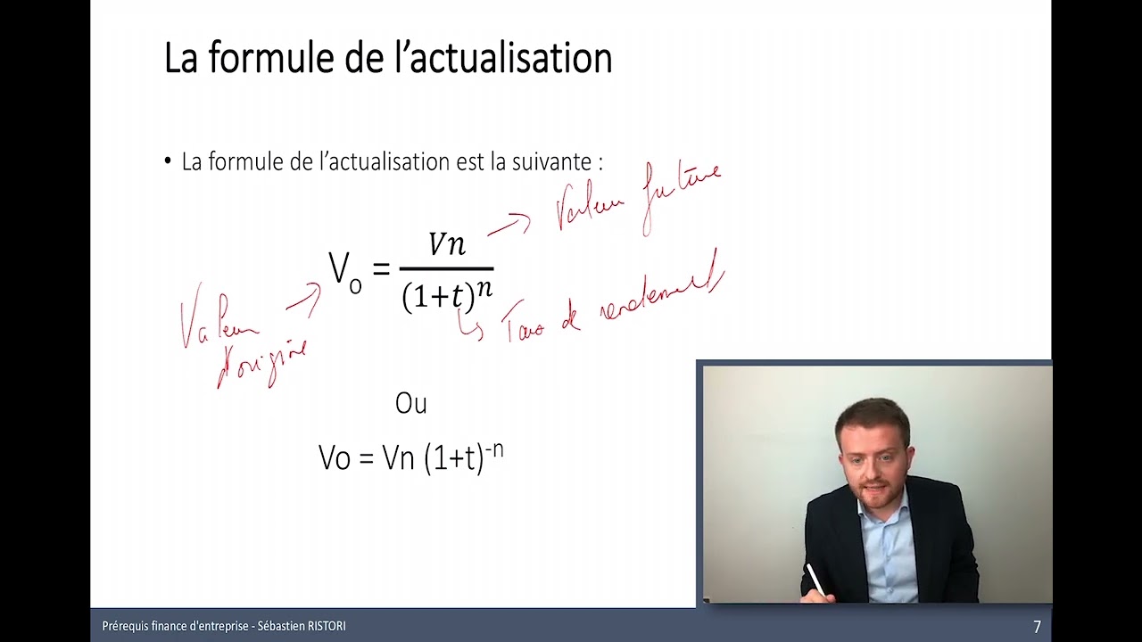 Pr&eacute;requis Finance d'entreprise, L'actualisation