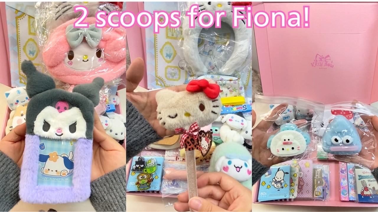 2 scoops order for Fiona, she likes Sanrio