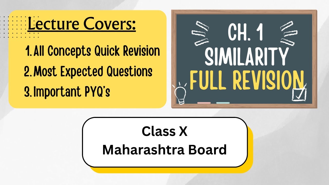 Ch 1 Similarity Complete Revision | Class 10 SSC | Maharashtra Board