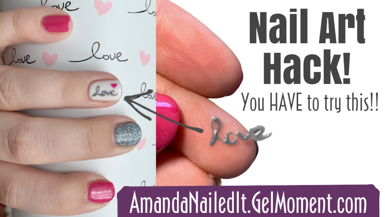 Nail Art Hack: DIY Nail art made EASY using GelMoment Gel Polish