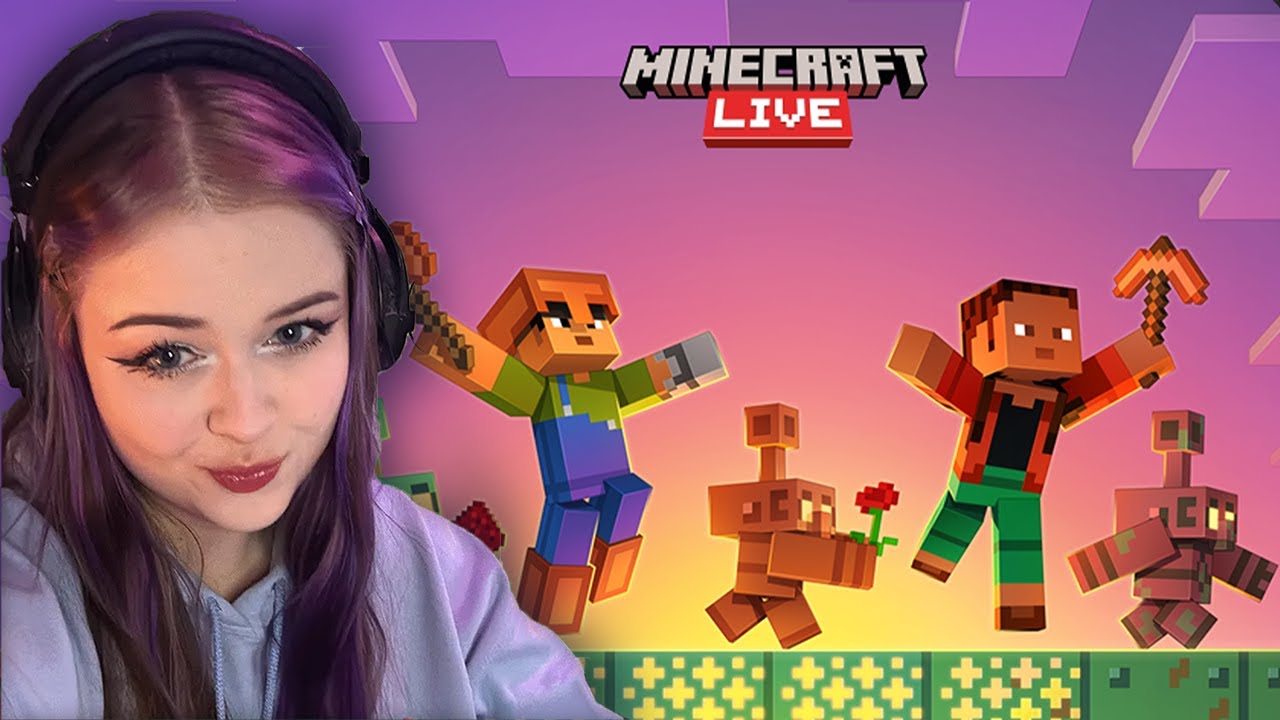 REACT TO MINECRAFT LIVE WITH ME !! NEW ITEM + MOB