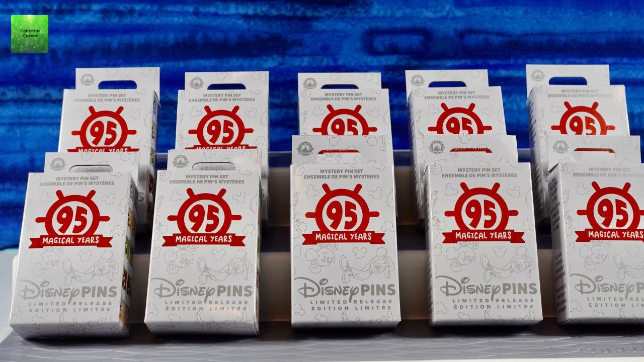 Открытие коробки с заколками Disney Pins 95 Magical Years