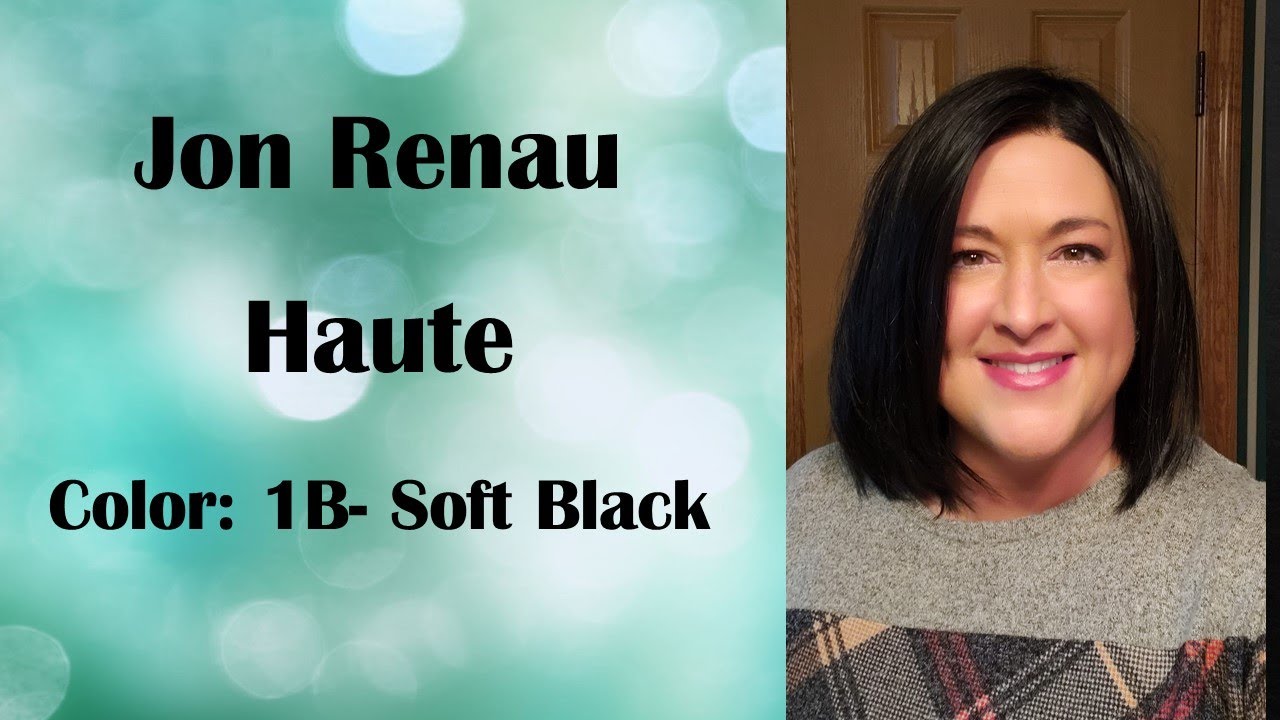 Jon Renau Haute in the color 1B- WIG REVIEW! Straight, HD fiber bob, heat friendly- Black