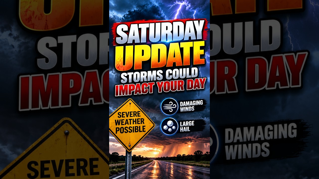 🚨 SATURDAY STORMS COULD TURN SEVERE FAST! ⛈️  #severeweather #weather #weatherchannel
