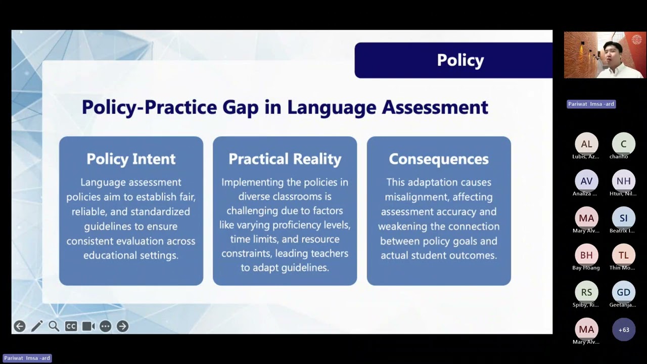 Language Assessment in Action: Transforming Practices to Make a Difference in Teaching and Learning