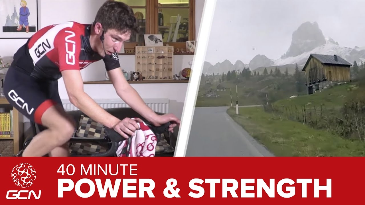 Power & Strength Training: 40 Minute Indoor Cycling Workout &ndash; Passo Giau