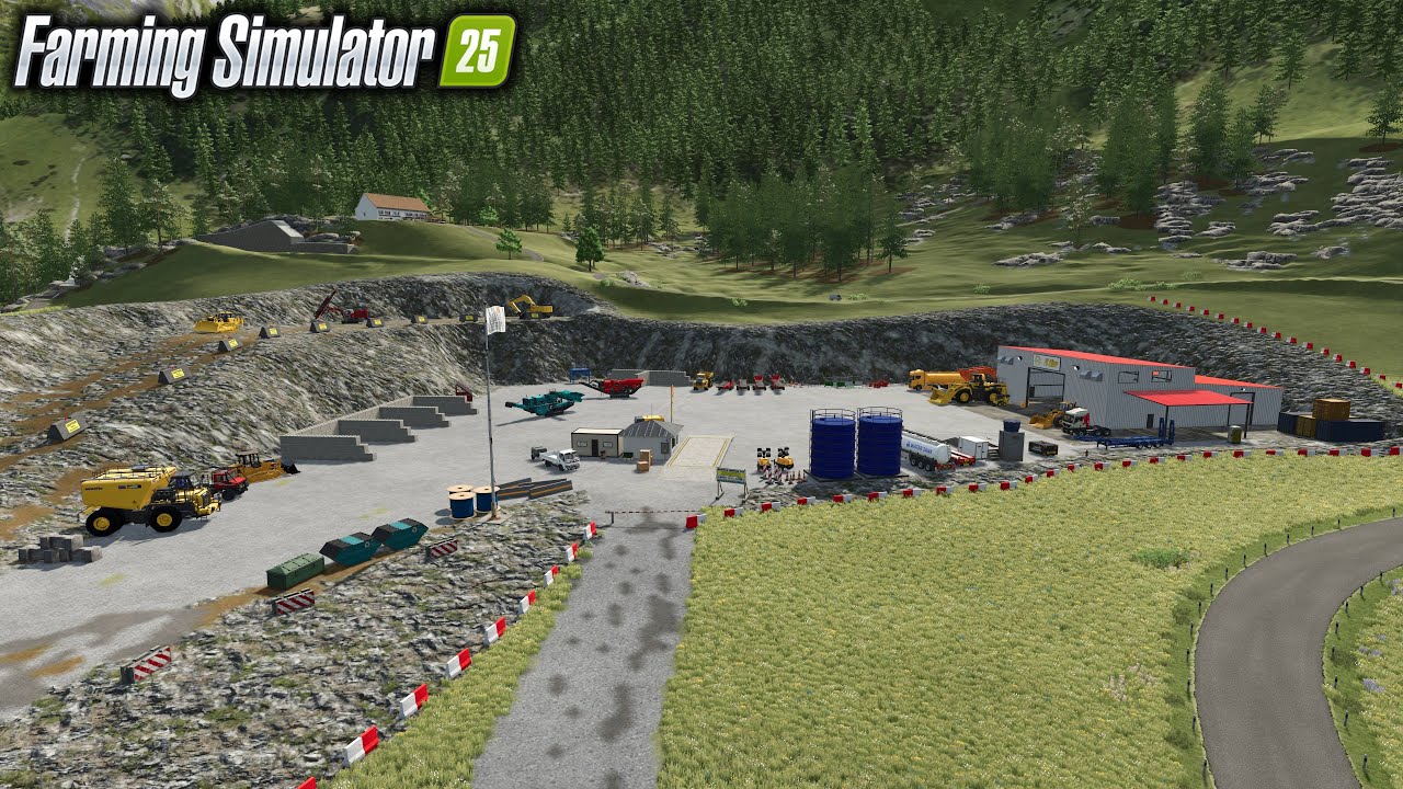 Farming Simulator 25 👷‍♂️ Timelapse Mine Build 🚧 The Alps Map 🚧