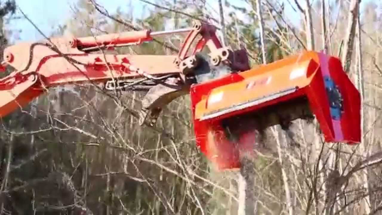 Eterra Excavator Brush Cutter - Flail Mower Mulching