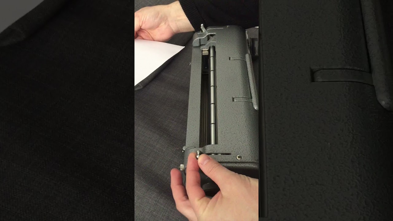 Perkins Brailler - How to load paper