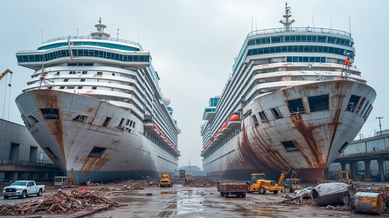 Como &eacute; feito: O DESMANCHE de NAVIOS de 50.000 TONELADAS (e seus Reatores Nucleares) 🚢