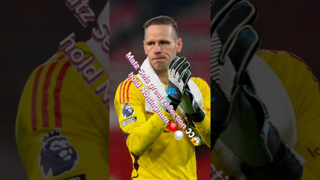 Matz Sels amazing reflection save on a header 🧤 against Brighton