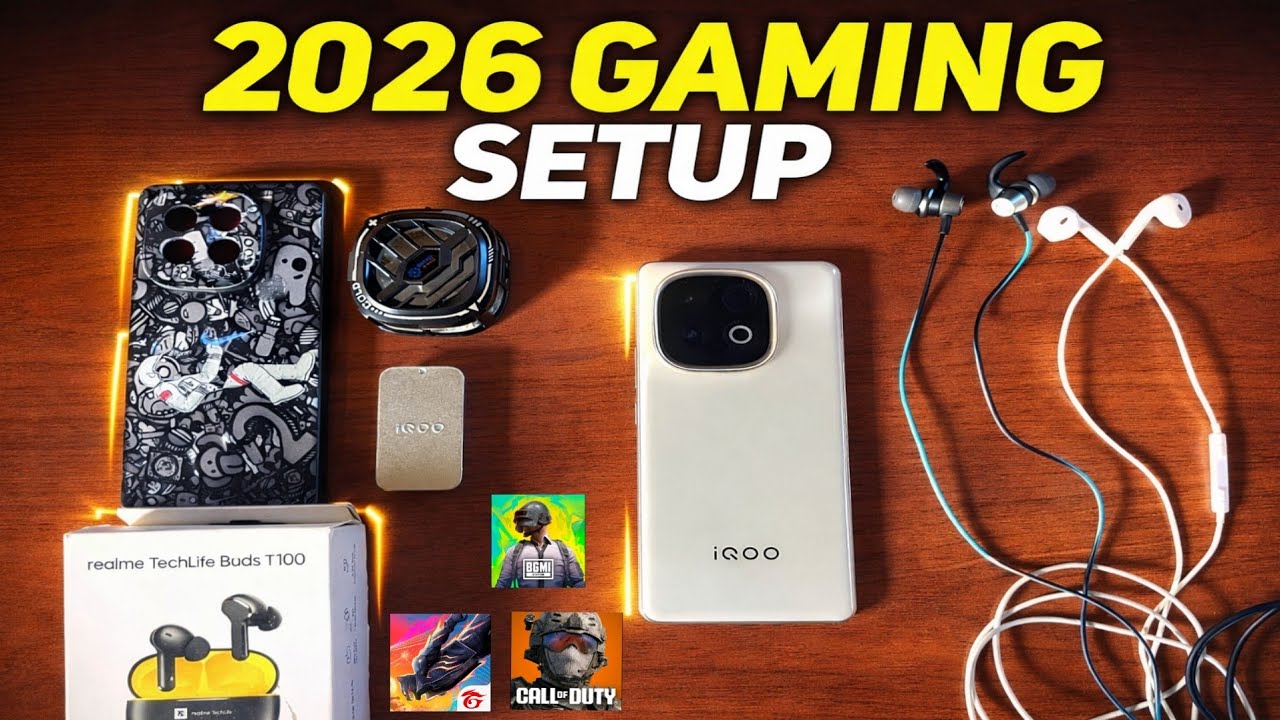 My Simple 2026 Mobile Gaming Setup for BGMI 😍 Best Gaming Accessories For Mobile Phone 