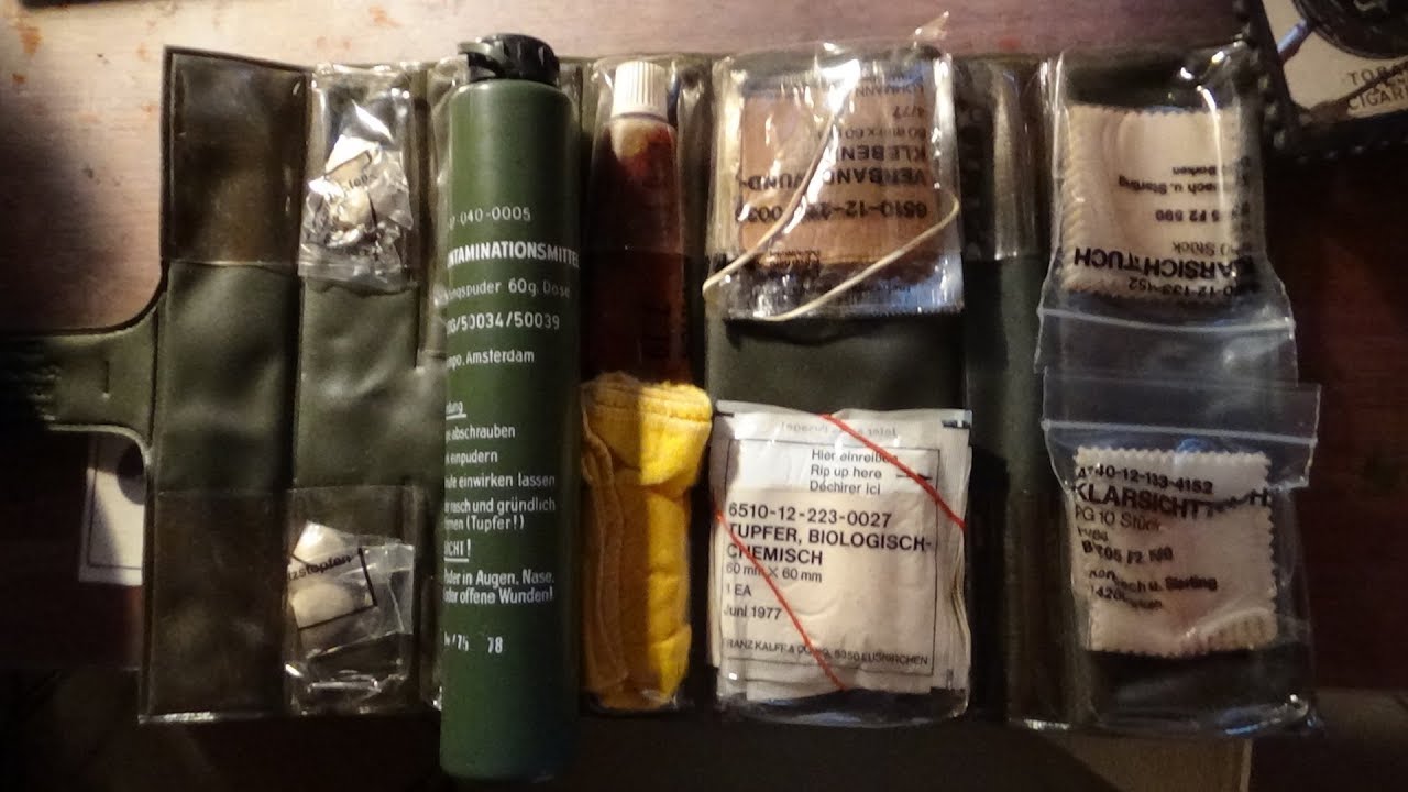 Bundeswehrausrüstung früher Der ABC Selbsthilfesatz
