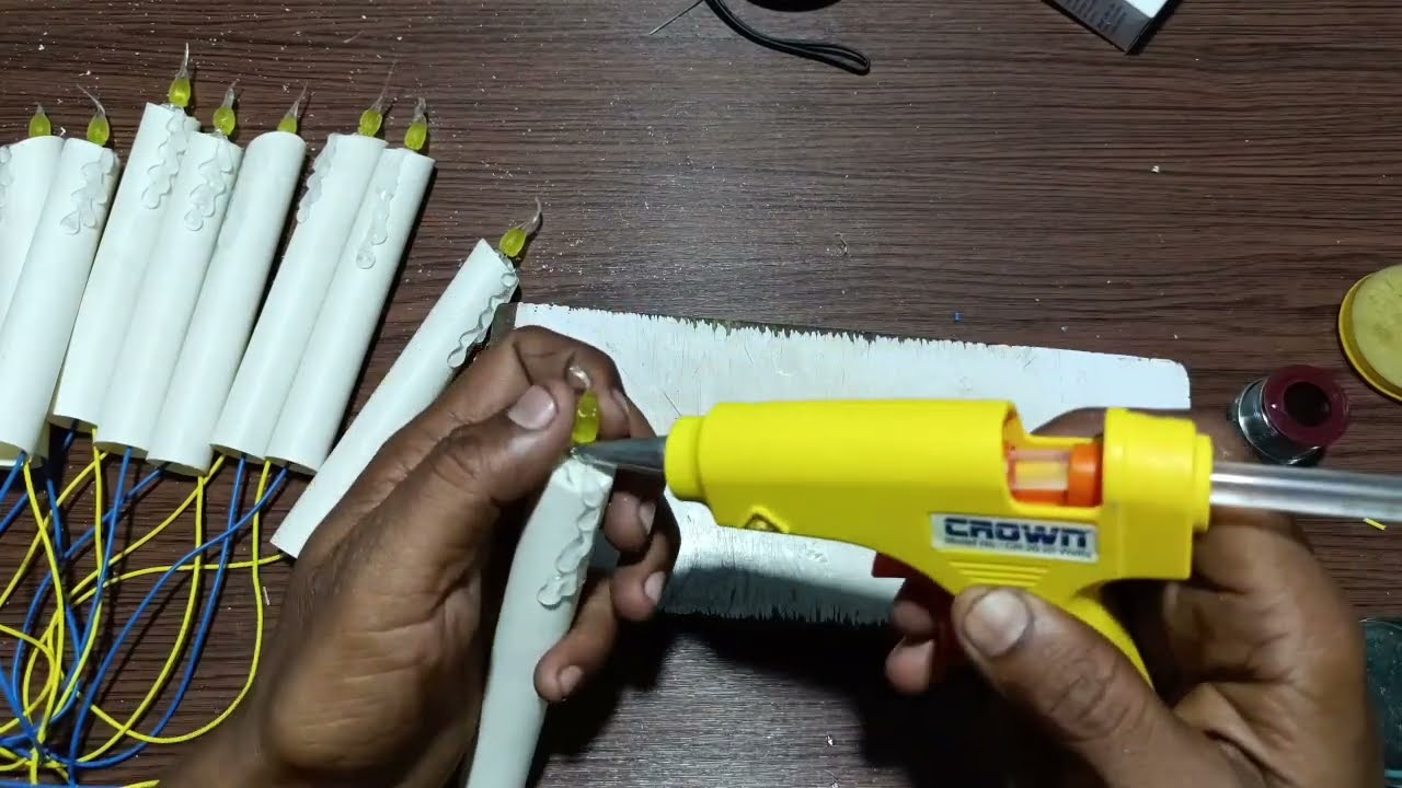 How to Make LED Candle बिजली से चलने वाली मोमबत्ती
