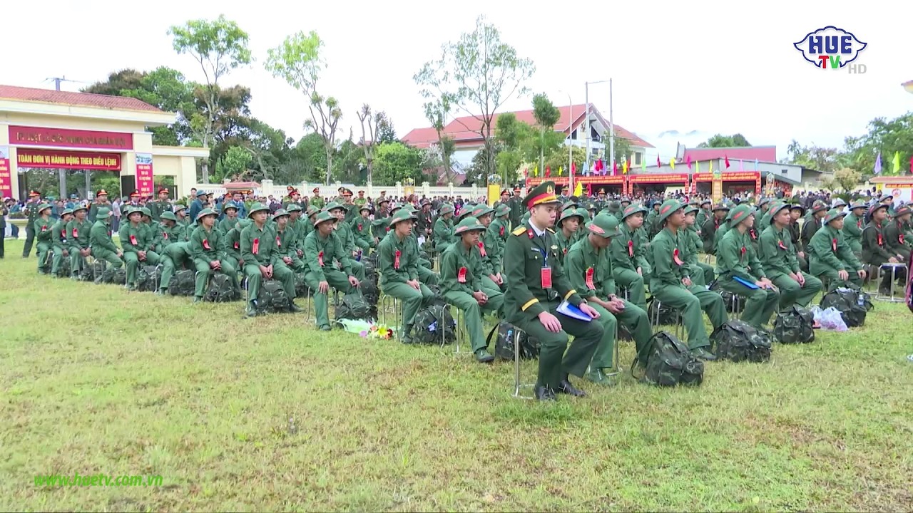 Lễ giao nhận quân tại các xã A Lưới