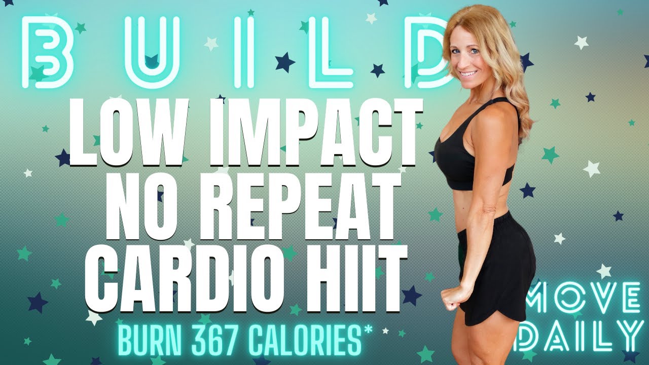 40 Minute Low Impact No Repeat Cardio HIIT | All Standing | No Equipment