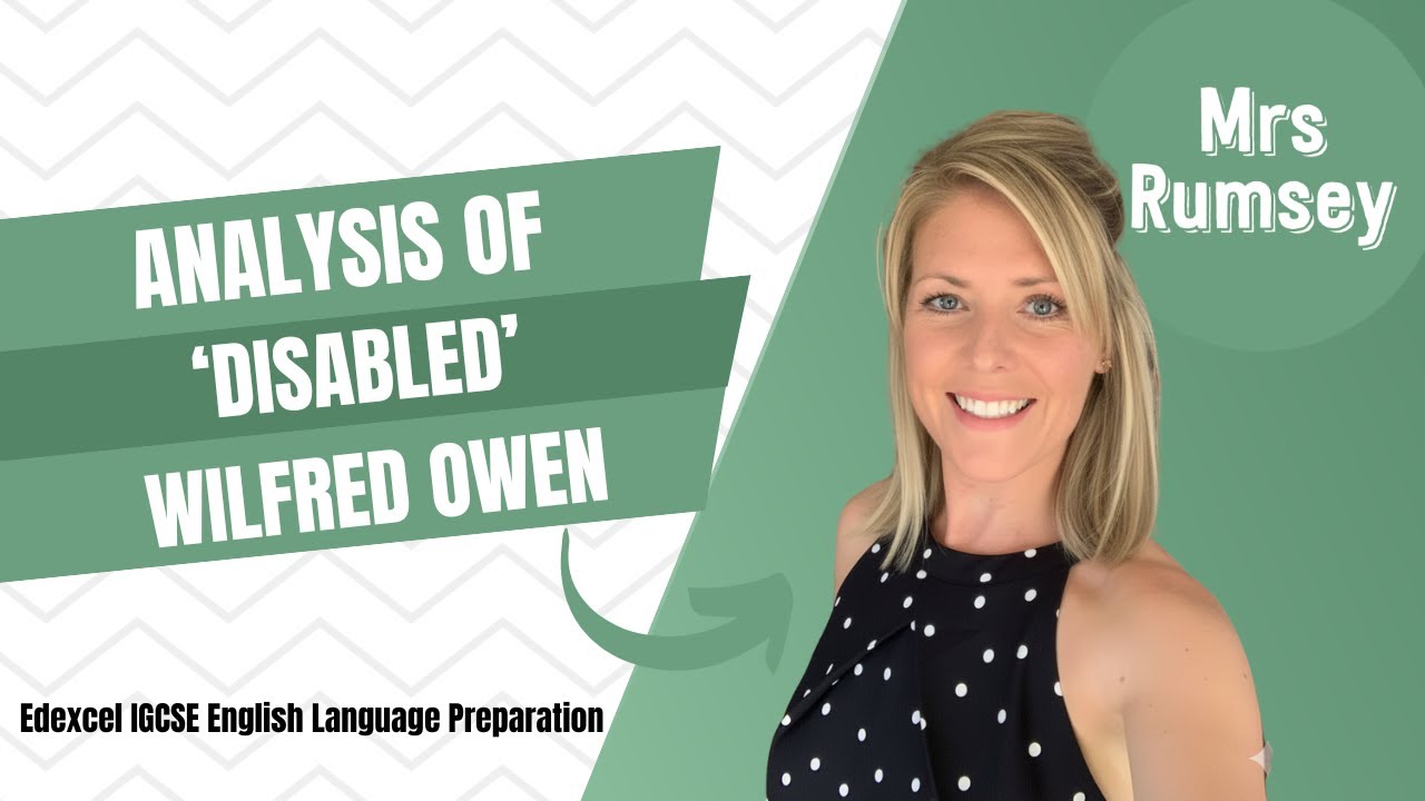 Analysis of 'Disabled' by Wilfred Owen
