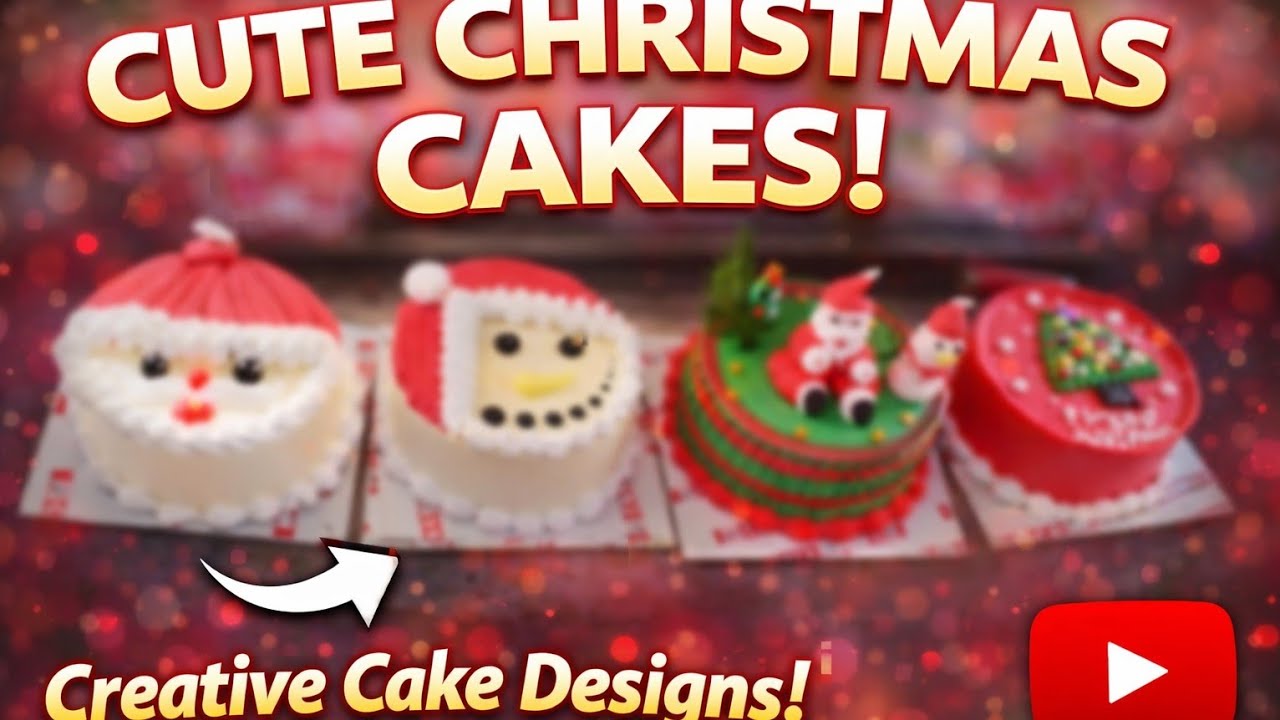 Latest christmas cake design 🎄 ⛄ 2025 / 2026😍 Creamy Santa tutorial #cake #viralcakevideo #trending 