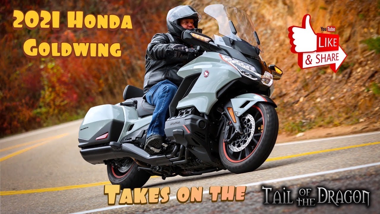 Honda GOLDWING 2021 on the tail of the dragon during fall