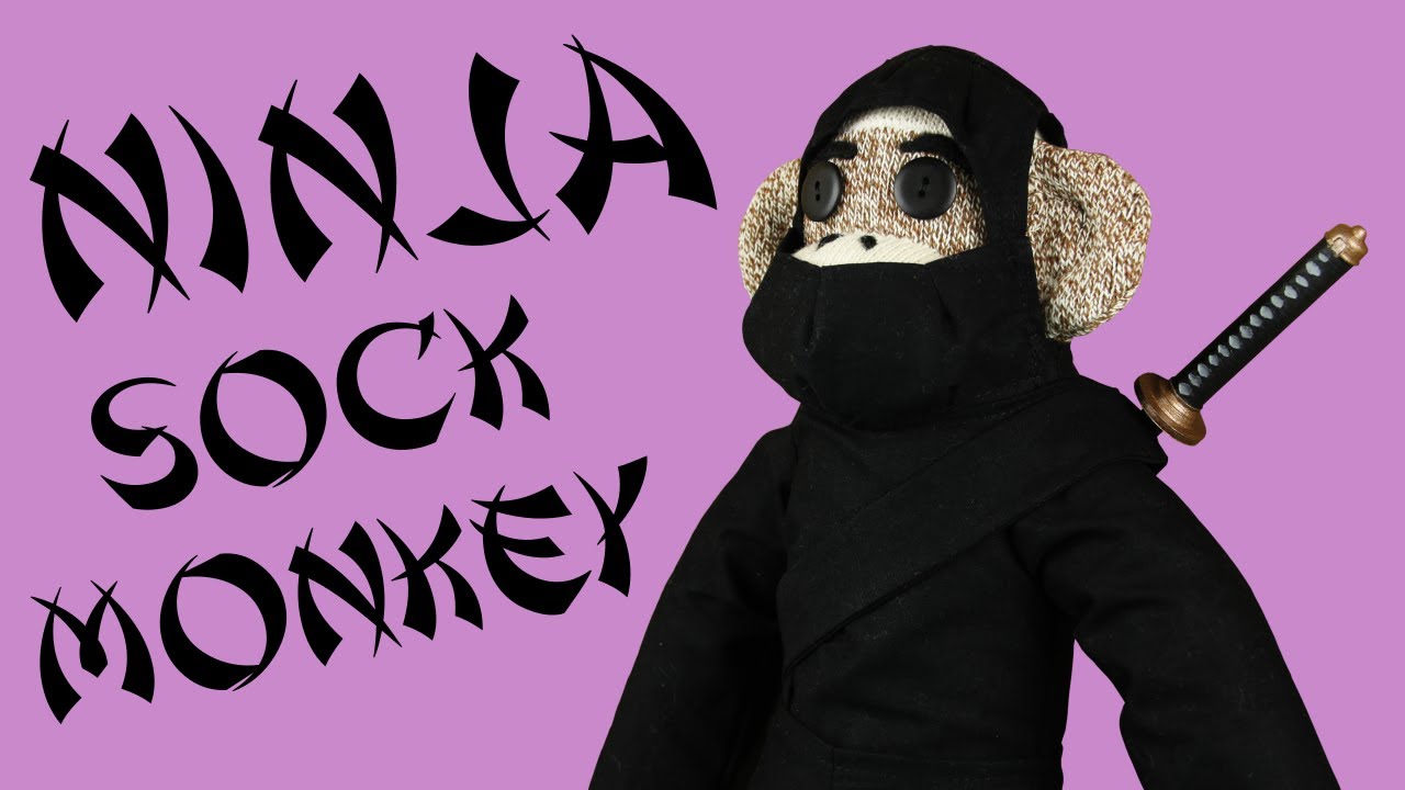Making a Ninja Sock Monkey