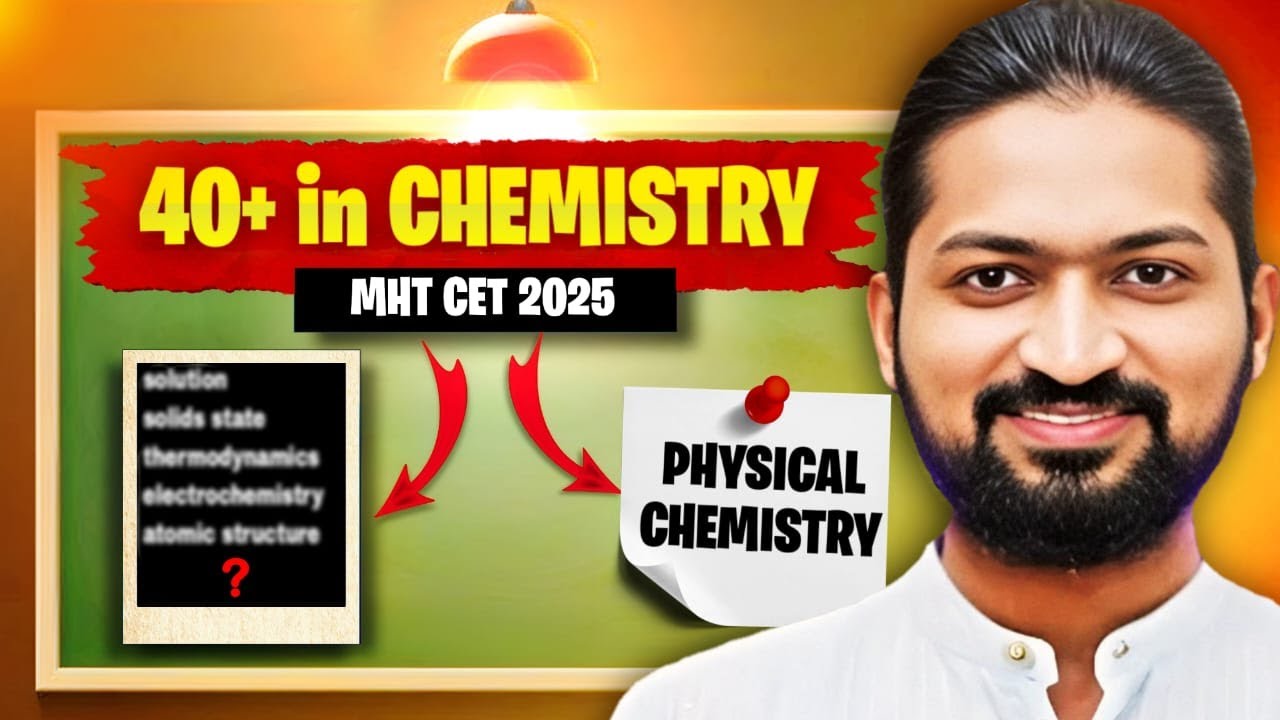 MHTCET PHYSICAL CHEMISTRY by Ankush Sir💯 | GanitAnk |#mhtcet2025 #chemistry #physicalchemistry