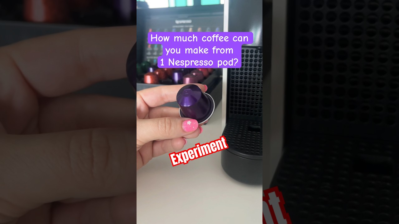 How much coffee can you make with 1 Nespresso pod? #coffee #nespresso