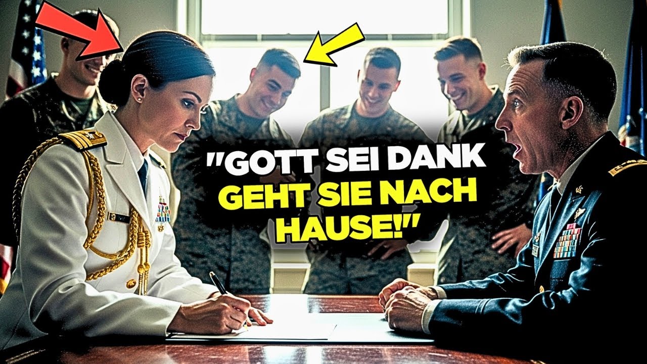 Die Marines lachten über sie, bis sie in Admiralsuniform zurücktrat