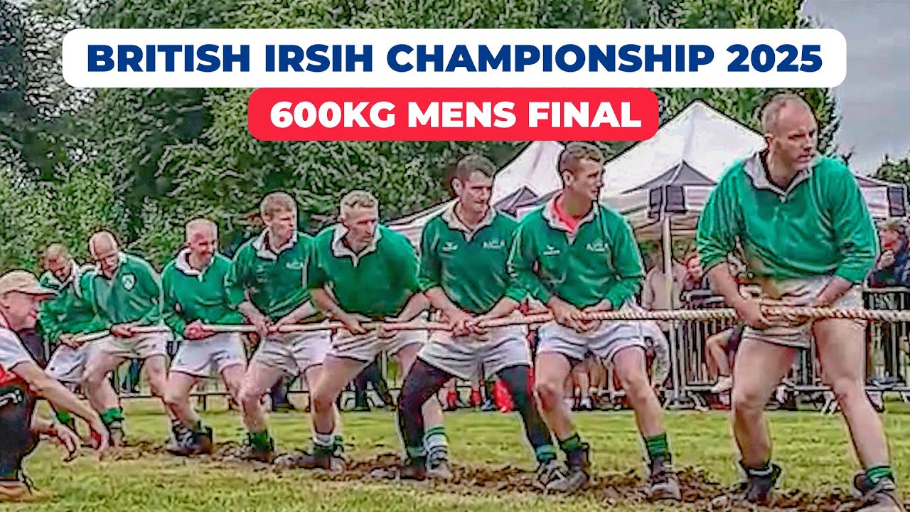 Ireland 🇮🇪 vs England 🇬🇧 | 600KG Men’s Tug of War Final – Clash of Titans!