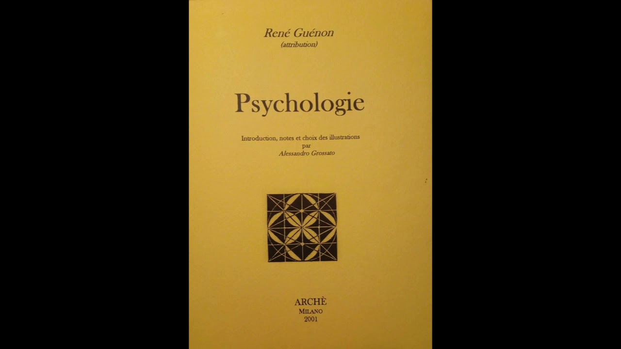 Psychologie 01 - L'objet de la psychologie