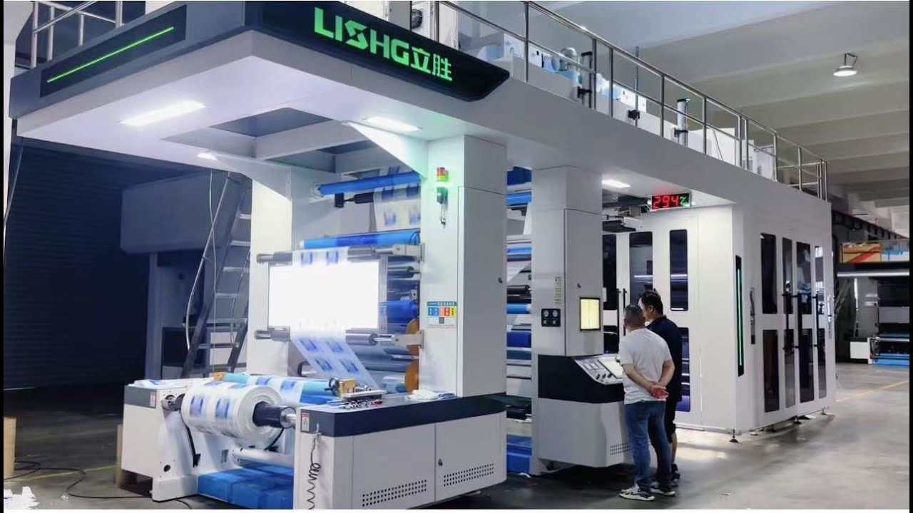 Lisheng King series CI flexo printer equipped with intelligent sleeve true servo technology