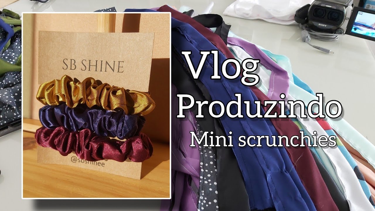 PRODUZINDO MINI SCRUNCHIES - VLOG
