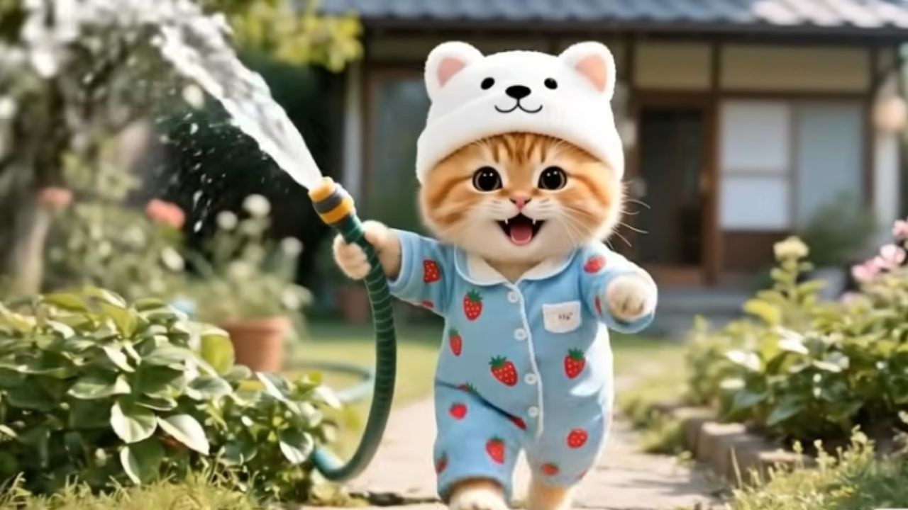 Cute Baby Kitten’s Funny Day | Adorable Cat Story With Happy Ending 🐱❤️