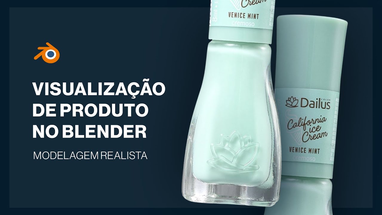 Visualização de Produto no Blender - Modelagem: Esmalte - Felipe Pavani