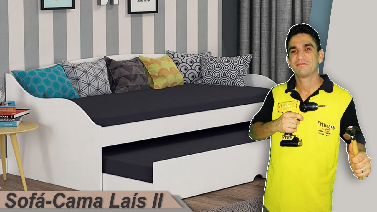 Montagem do sofá-cama Laís II | Cimol móveis