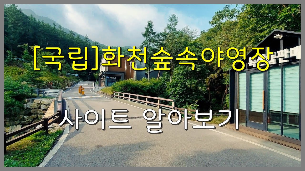 [국립] 화천숲속야영장 사이트 알아보기(반려견 동반 야영장 운영)