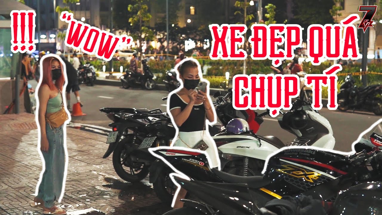 PHẢN ỨNG GIRL XINH KHI THẤY XE MÌNH 2 - DẠO PHỐ SÀI GÒN ZX10R & CÁ FULL CARBON