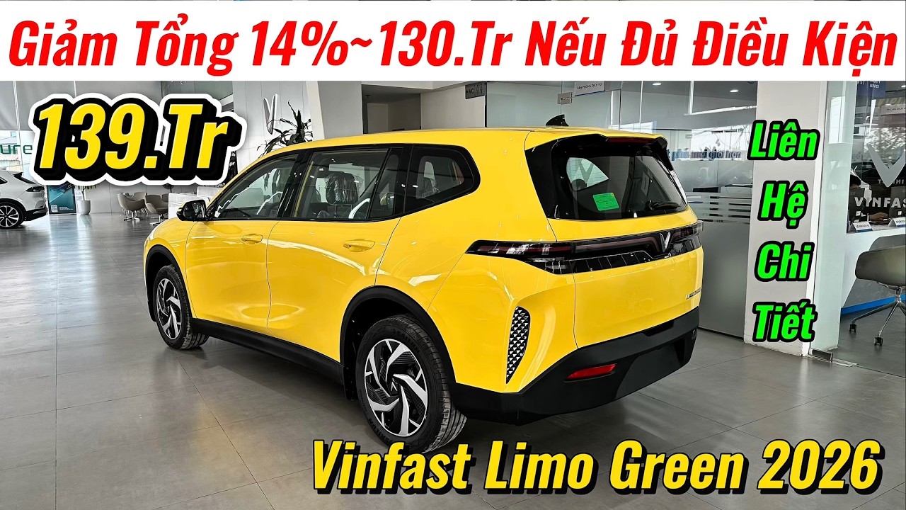 ✅Giảm Gần 130Tr Vinfast Limo Green Khi Đủ Điều Kiện + Đổi Xăng + Trong Ngành | Giá Xe Việt
