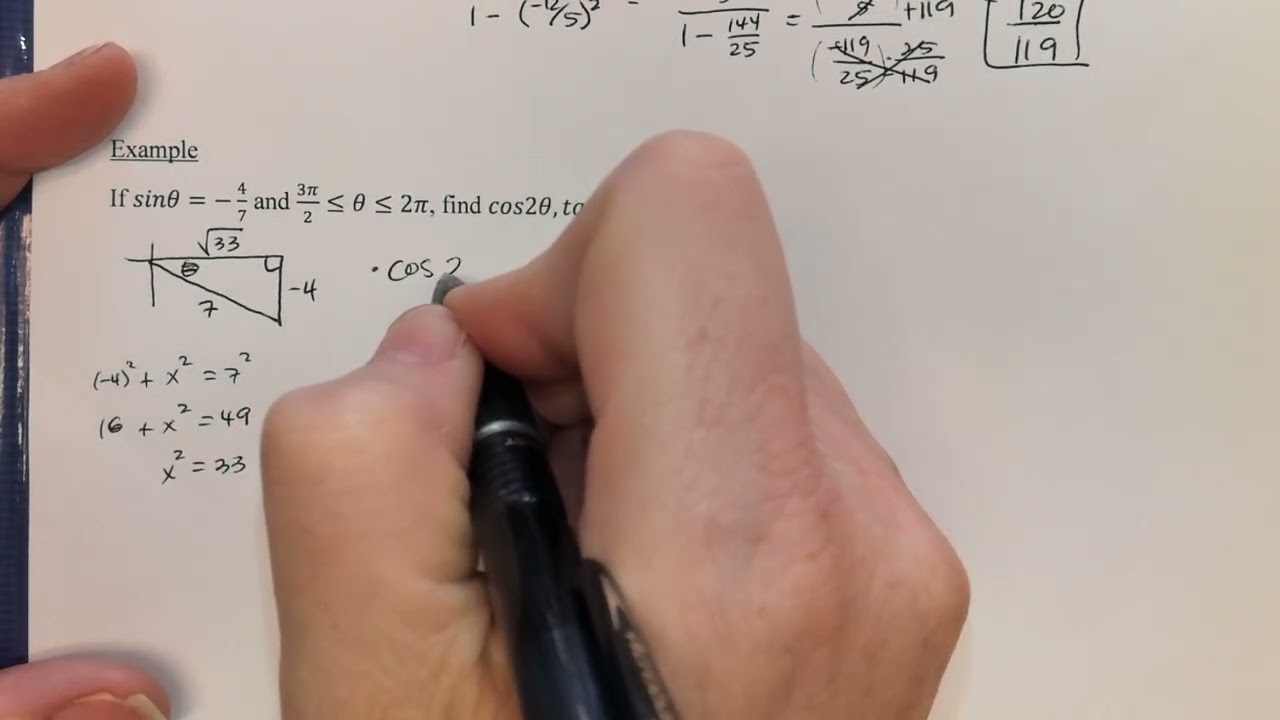 Sec. 5.5 - Multiple Angle Formulas