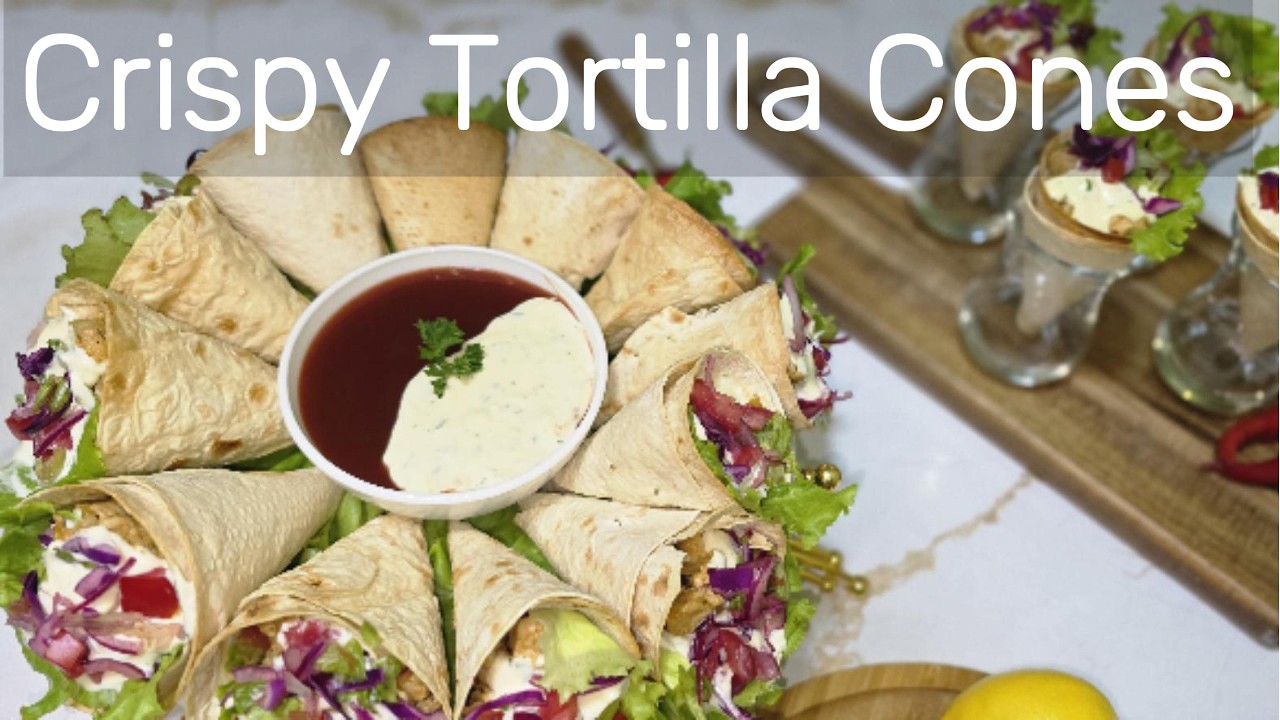 Crispy Tortilla Cones| Ramadan Special Recipe
