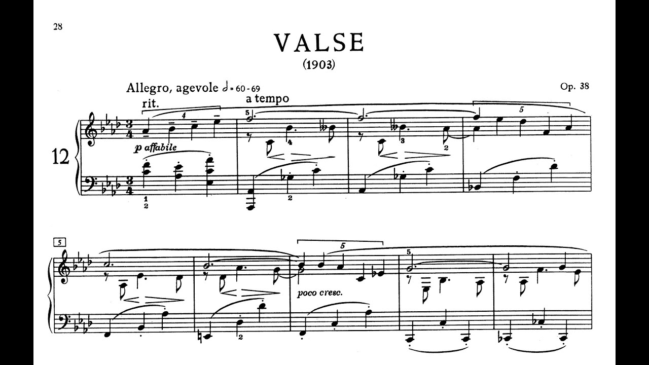 SCRIABIN Valse Op. 38 (Konstantin Semilakovs)